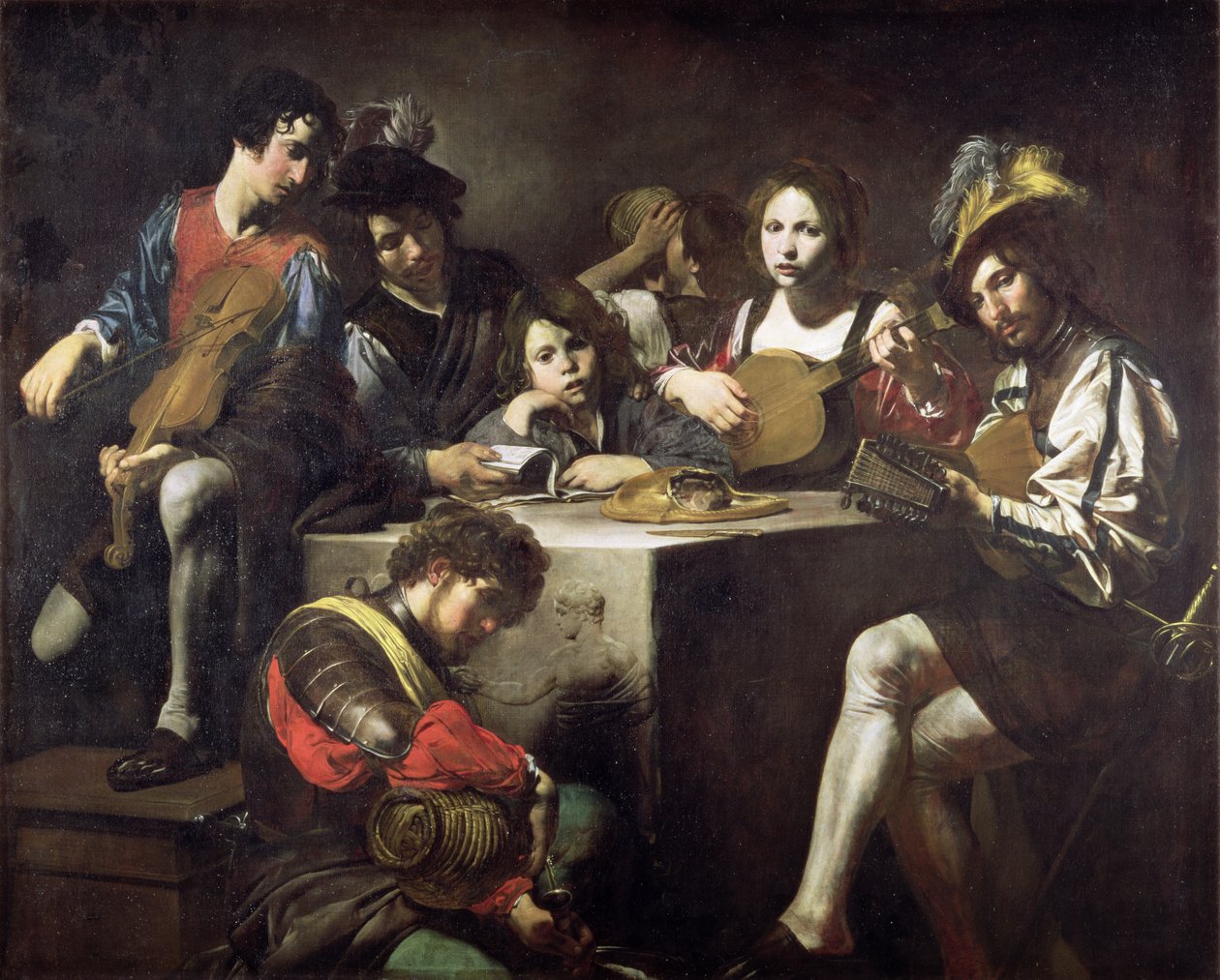 Concerto ao redor do baixo-relevo de Valentin de Boulogne