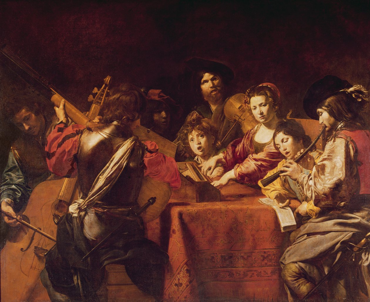 Concerto com oito pessoas de Valentin de Boulogne