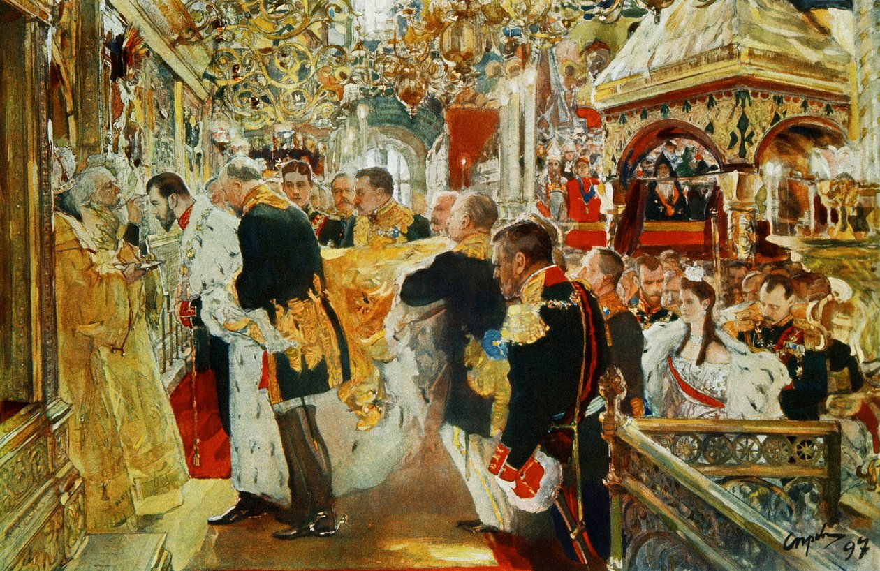 Imperador Nikolai Aleksandrovich de Valentin Aleksandrovich Serov