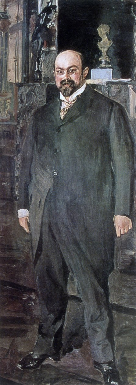 Mikhail Abramaovich Morozov (1870-1903, colecionador russo e patrono das artes) de Valentin Aleksandrovich Serov