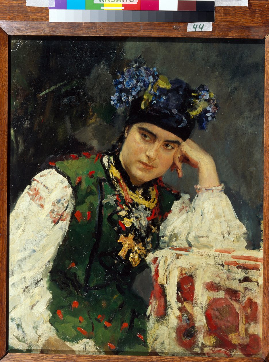 Retrato de Sofia Dragomirov (Sofia Mihailovna Dragomirov de Valentin Aleksandrovich Serov