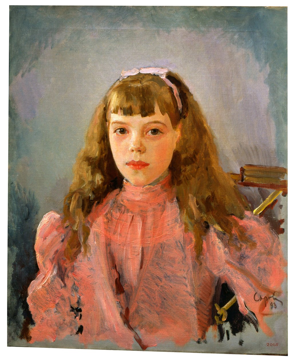 Retrato da Grã-duquesa Olga Alexandrovna da Rússia, 1893 de Valentin Aleksandrovich Serov