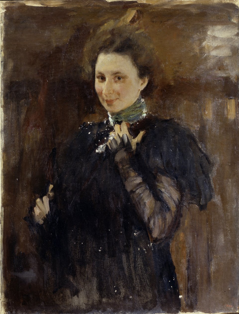 Retrato de Mara Oliv 1870-1963, 1895 de Valentin Aleksandrovich Serov