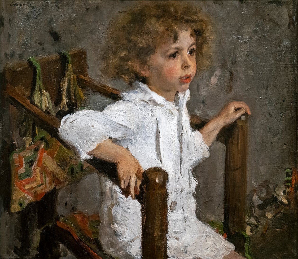 Retrato de Mika Morozov de Valentin Aleksandrovich Serov