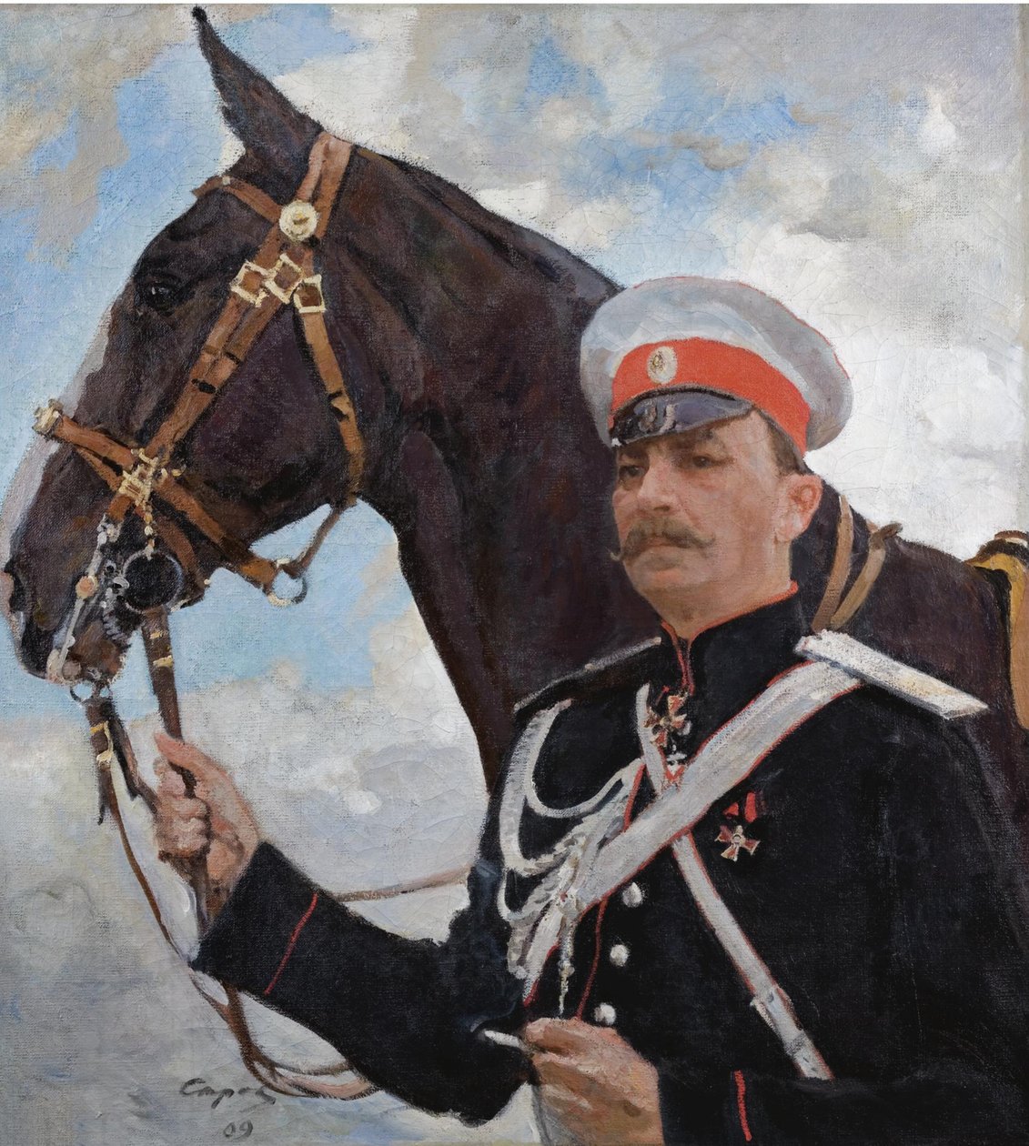 Retrato do príncipe Felix Yusupov, conde Sumarokov-Elston 1856-1928, 1909 de Valentin Aleksandrovich Serov