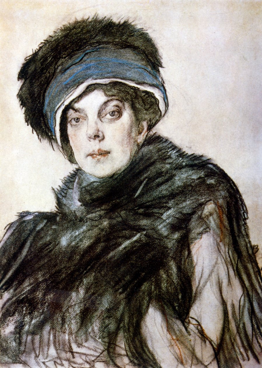 Retrato da Princesa Olga Orlova de Valentin Aleksandrovich Serov