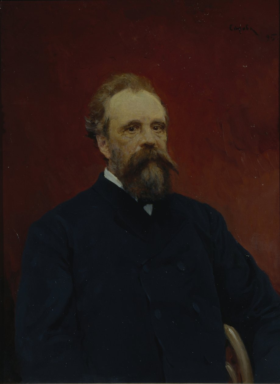 Retrato de Sergei Mikhailovich Tretyakov 1834-1892, 1895 de Valentin Aleksandrovich Serov