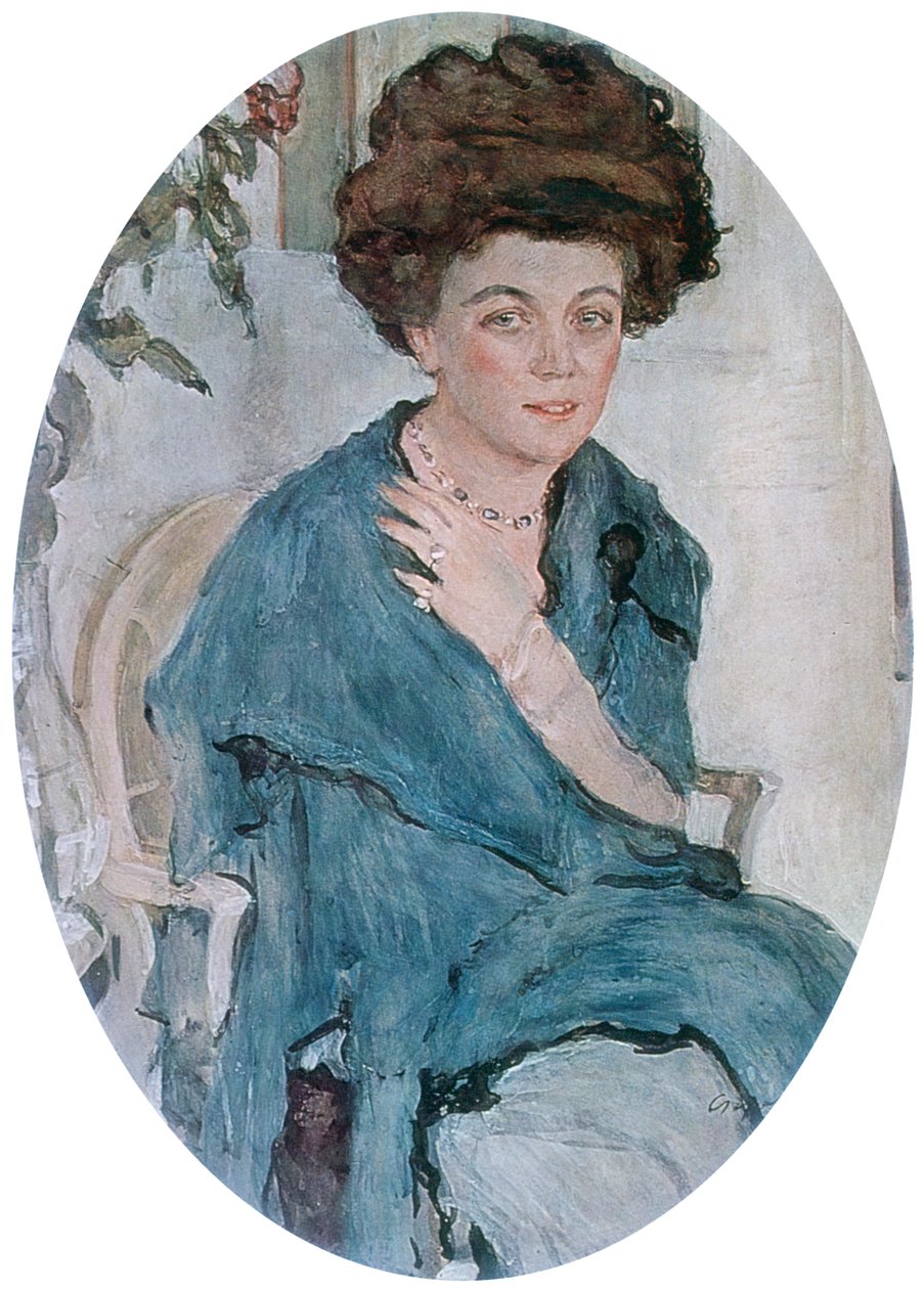 Retrato de Yelena Oliv, 1909 de Valentin Aleksandrovich Serov