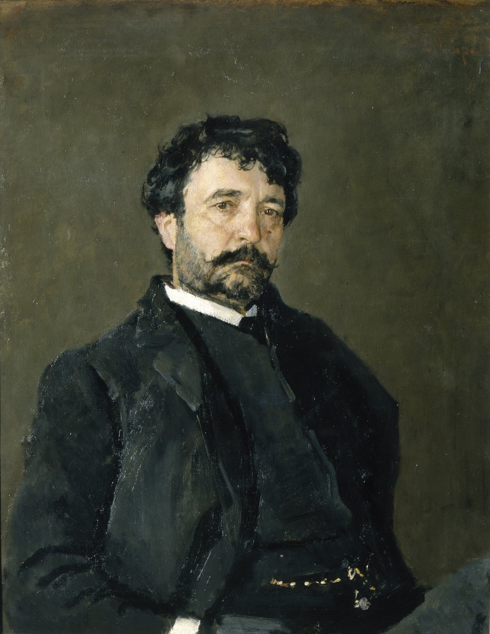 Retrato do cantor de ópera Angelo Masini 1844-1926, 1890 de Valentin Aleksandrovich Serov