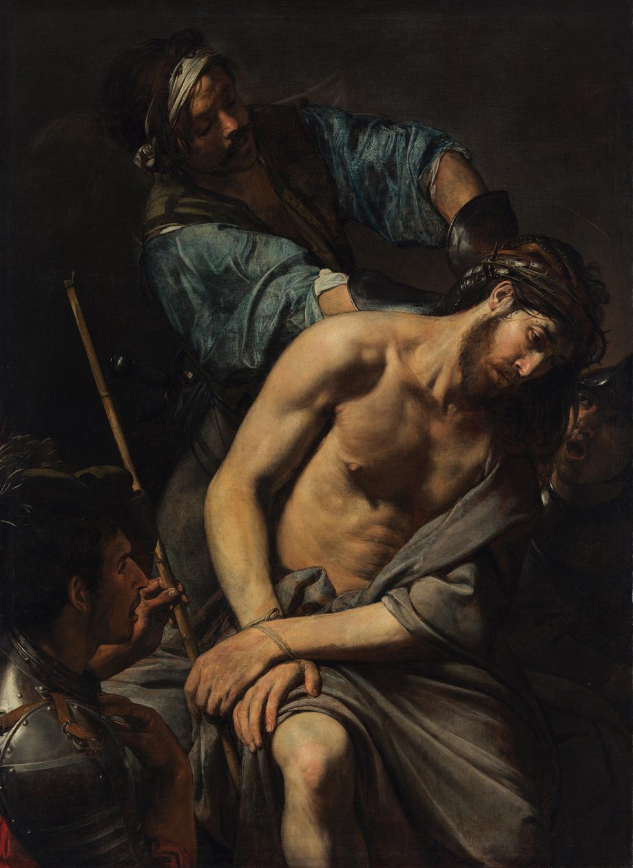 A coroação de espinhos e o escárnio de Cristo de Valentin de Boulogne