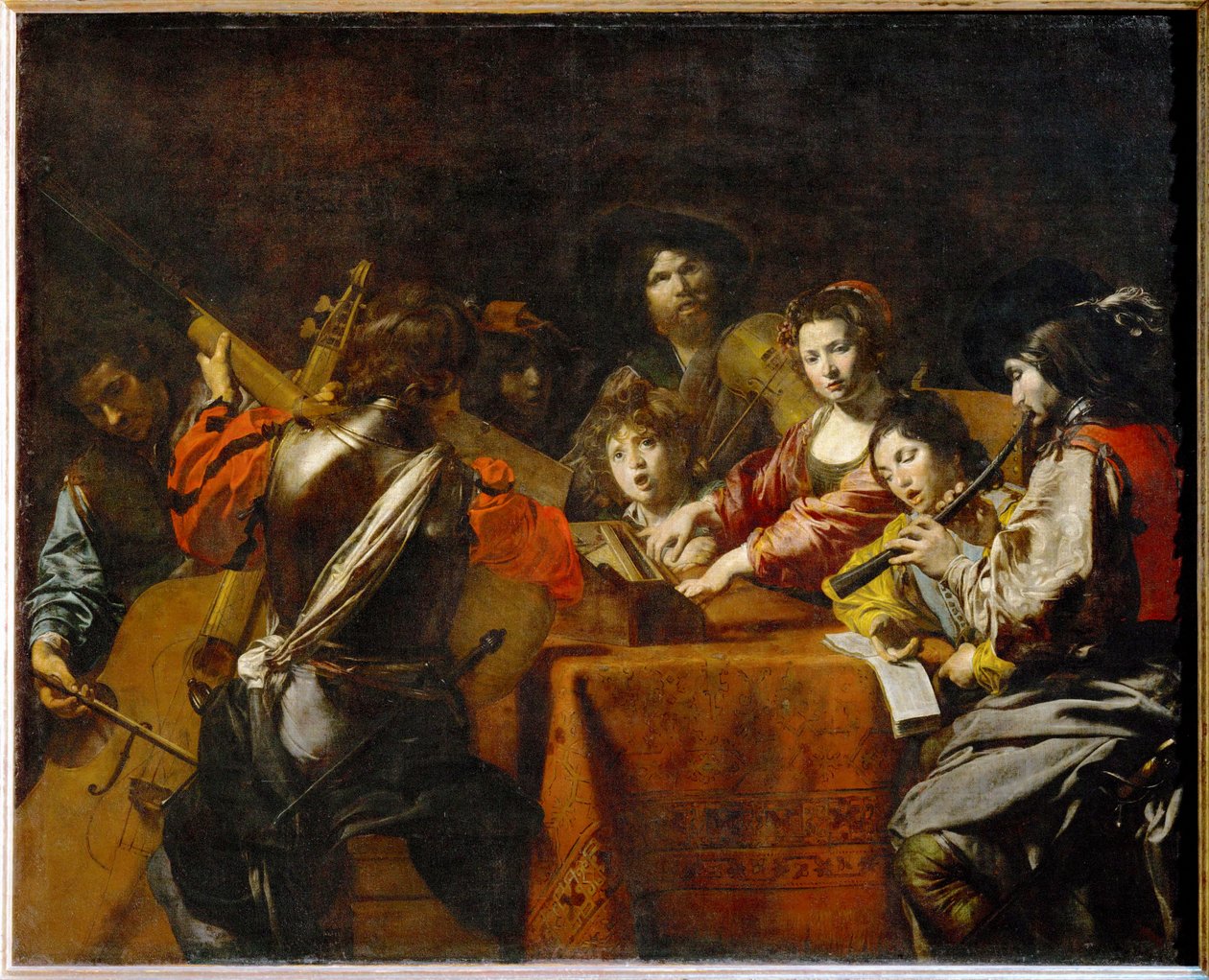 Un concert - Um concerto ... de Valentin de Boulogne