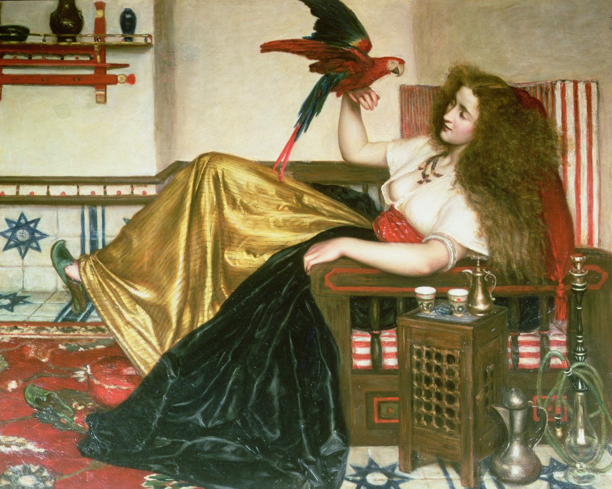 A Senhora do Tootni-Nameh, ou a lenda do papagaio de Valentine Cameron Prinsep