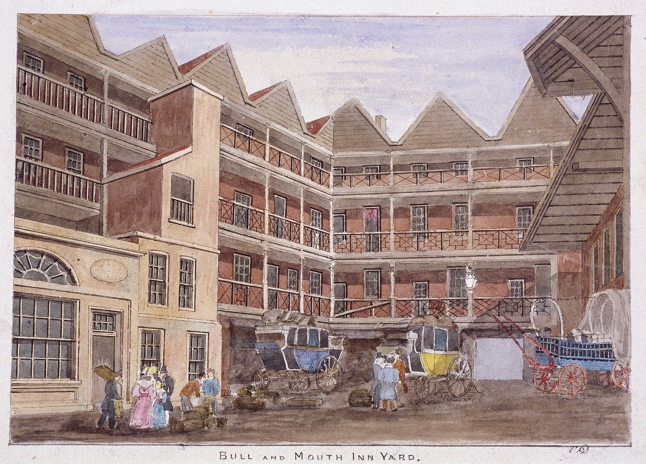 Bull and Mouth Street, Londres, 1806 de Valentine Davis