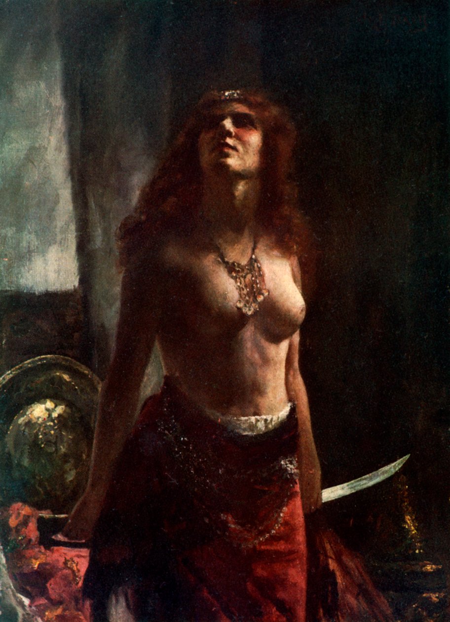 Na tenda do assírio, 1908-1909. de Valentine Davis