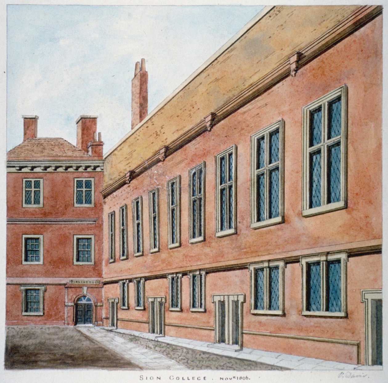 Sion College, Cidade de Londres, 1806 de Valentine Davis