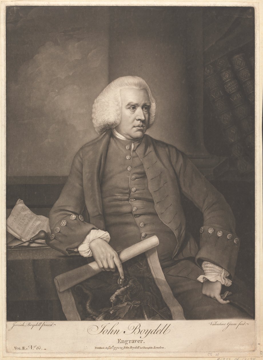 John Boydell, Engraver de Valentine Green
