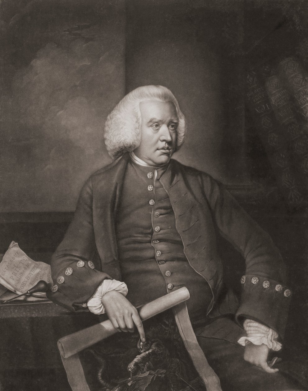 John Boydell. Retrato (impressão) de Valentine Green