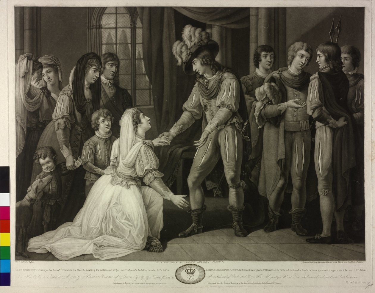 Rei de Inglaterra, senhora Elizabeth Grey e Eduardo IV de Valentine Green