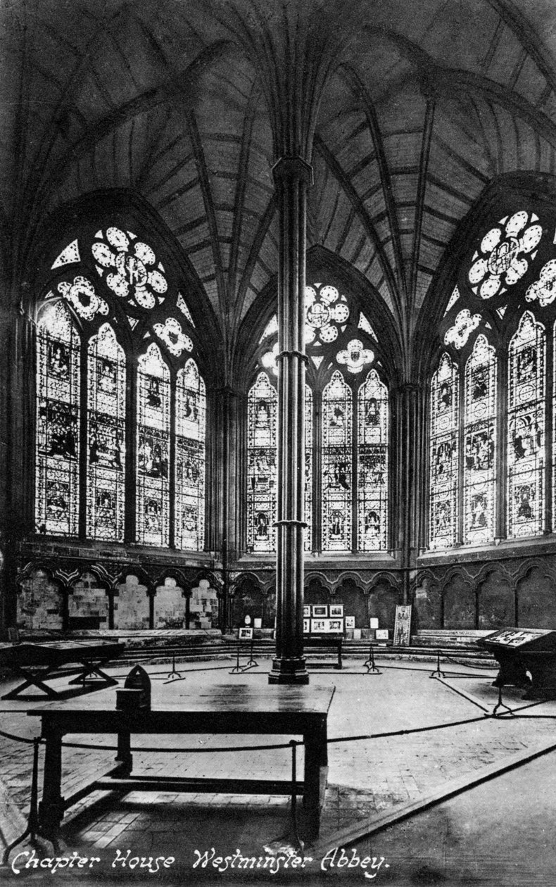 Chapter House, Abadia de Westminster, século 20 de Valentine and Sons Ltd