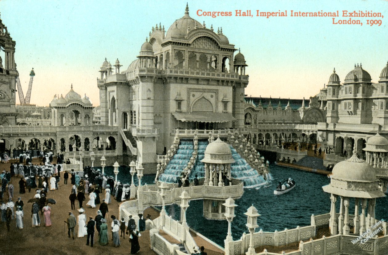 Sala de Congressos, Exposição Internacional Imperial, Londres, 1909. de Valentine and Sons Ltd