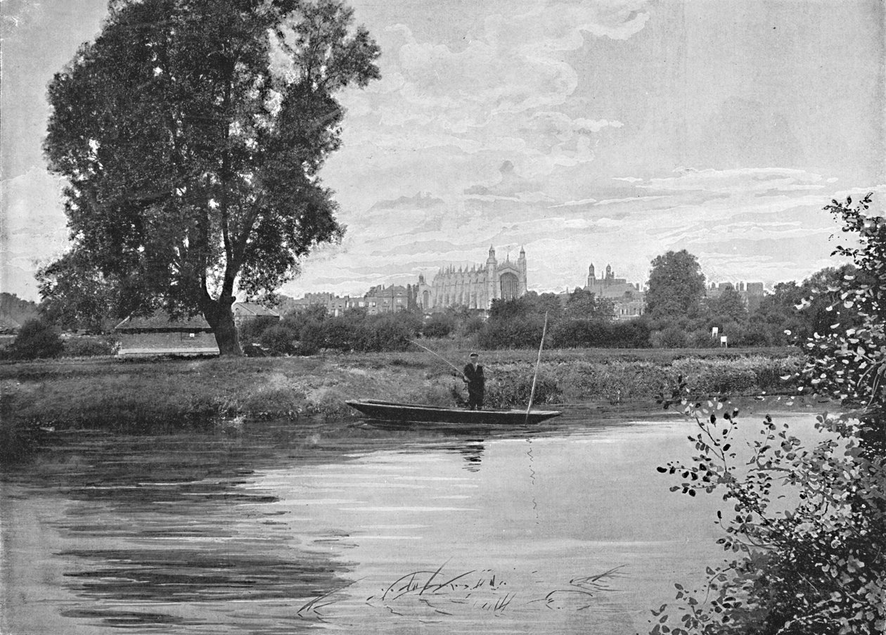 Eton: A Capela da Faculdade, c1896 de Valentine and Sons Ltd