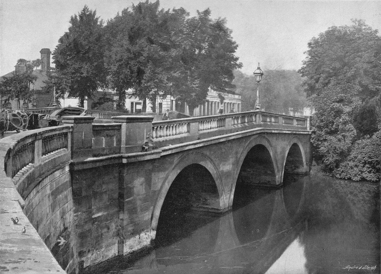 Ponte de Leamington, c1896 de Valentine and Sons Ltd
