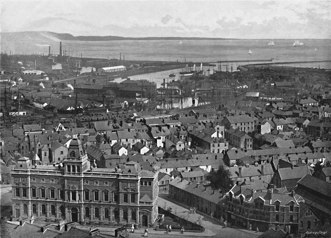 Swansea, c1896 de Valentine and Sons Ltd