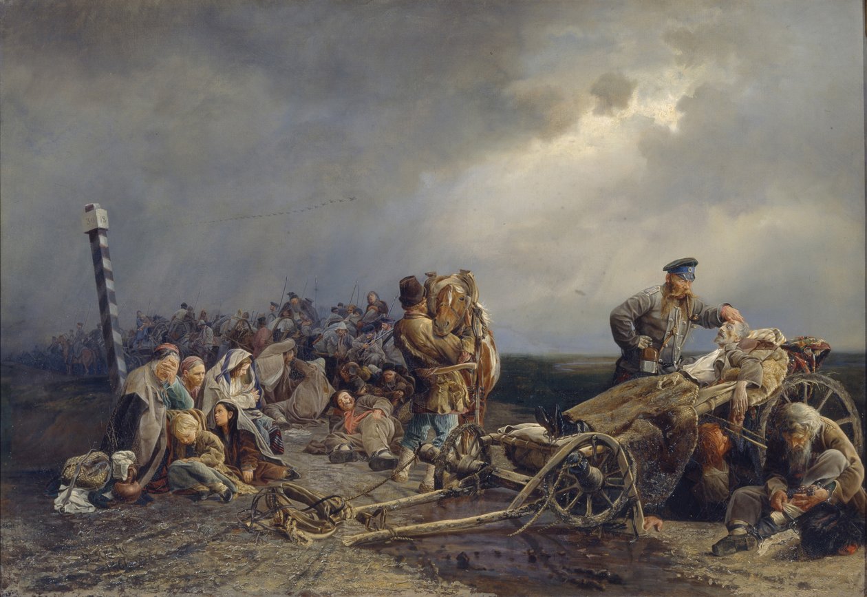 Um Holt dos prisioneiros, 1861 de Valeri Ivanovich Jacobi