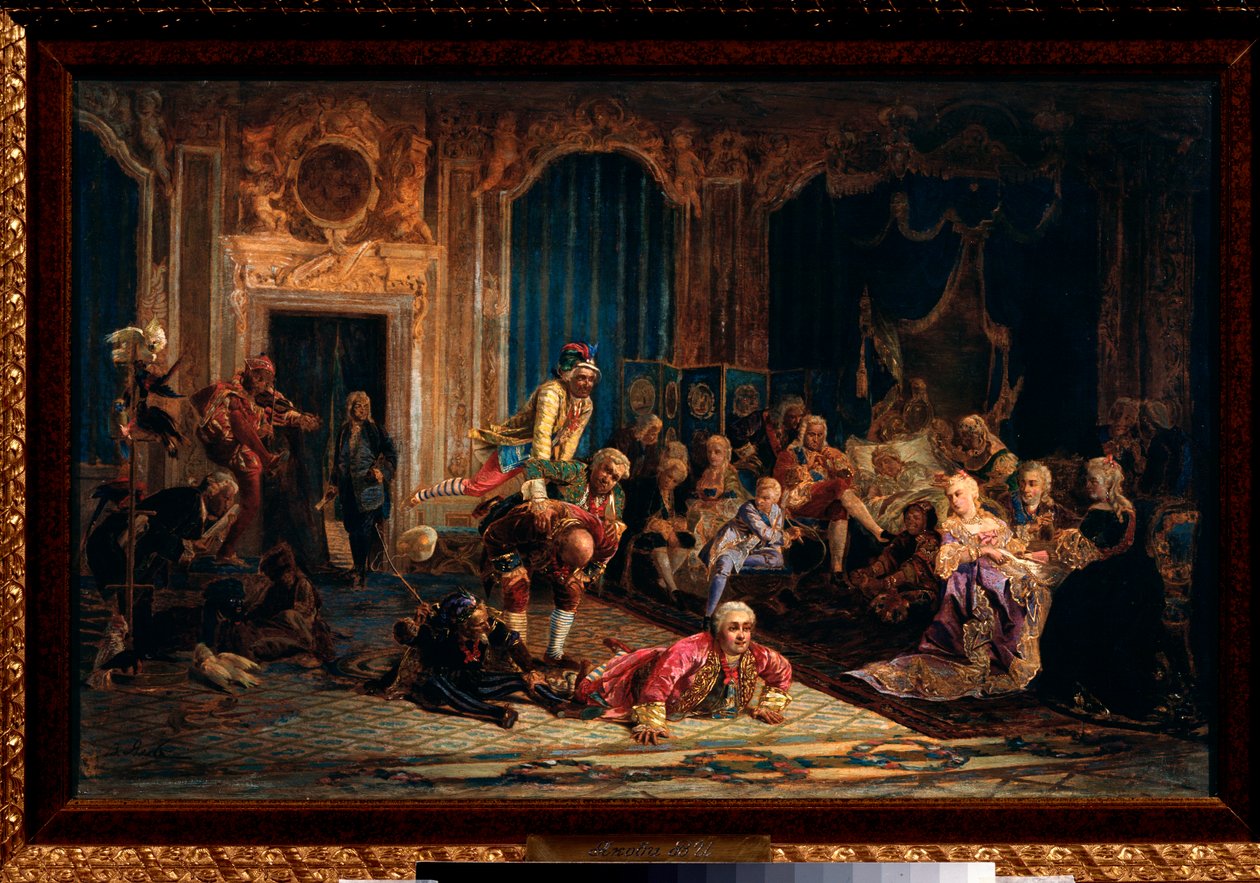 Os bobos da corte da imperatriz Ana I da Rússia (Anna Ivanovna de Valeri Ivanovich Jacobi