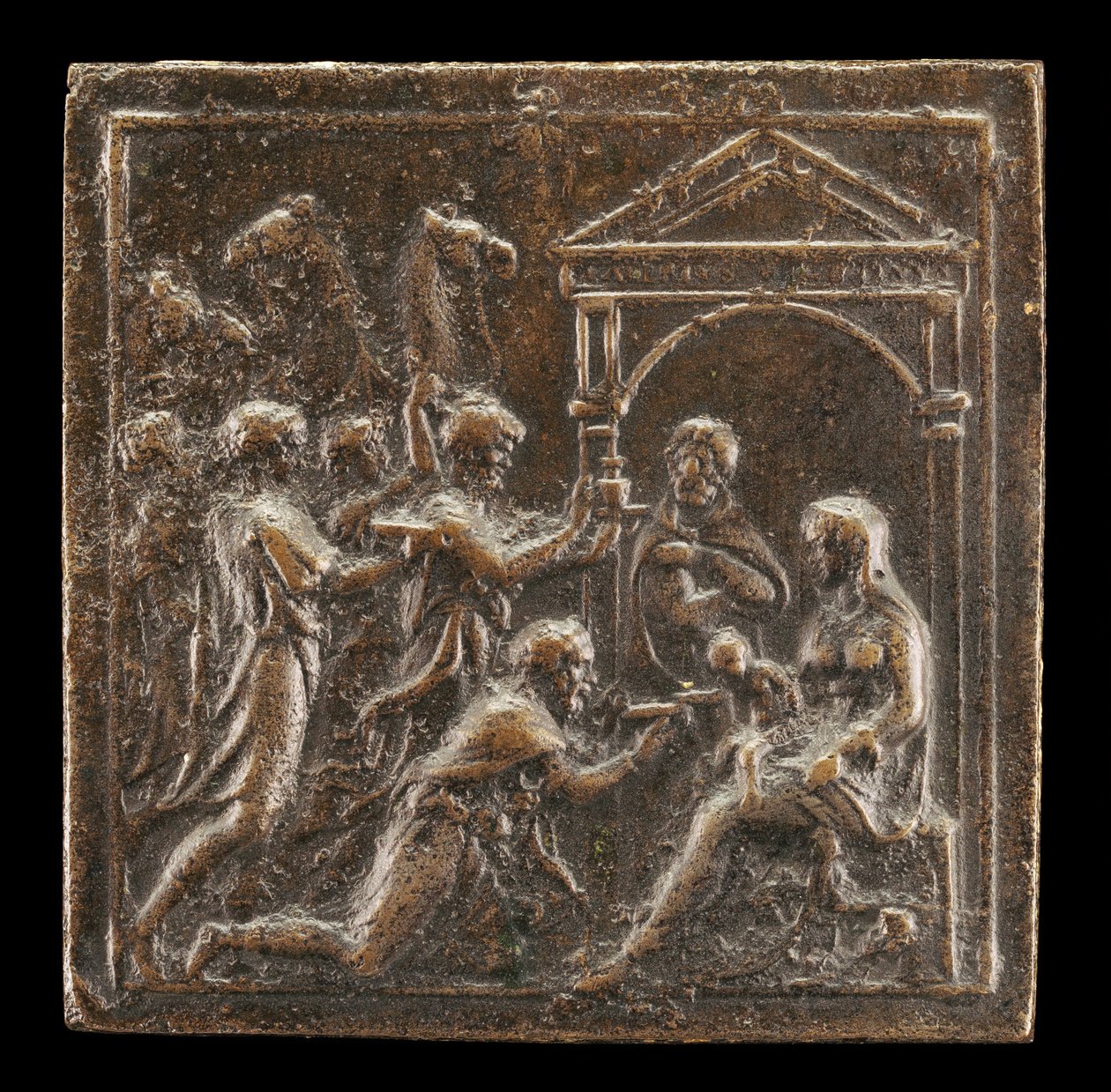 A Adoração dos Magos, 1537 ou depois. de Valerio Belli