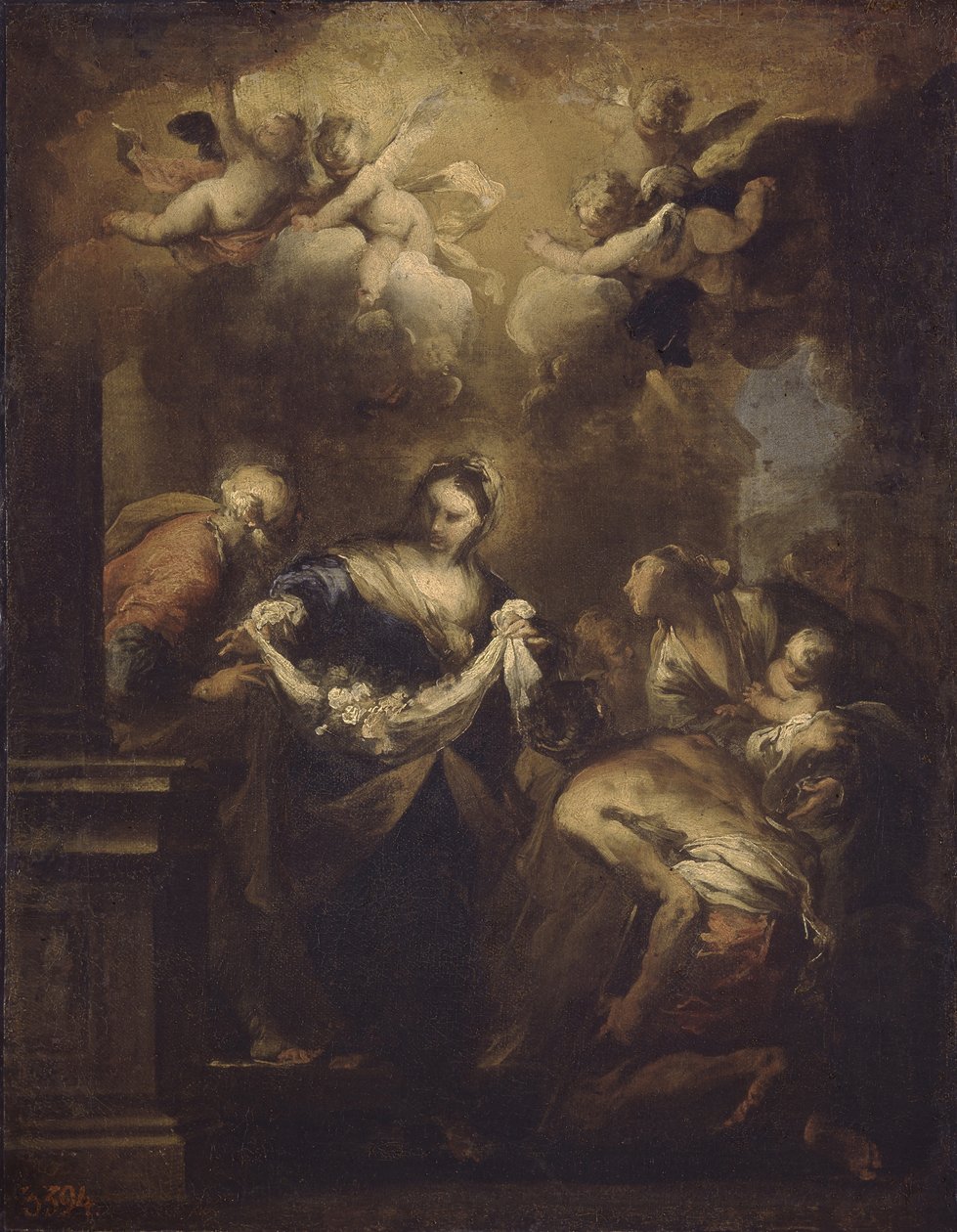 O milagre das rosas, década de 1650 de Valerio Castello