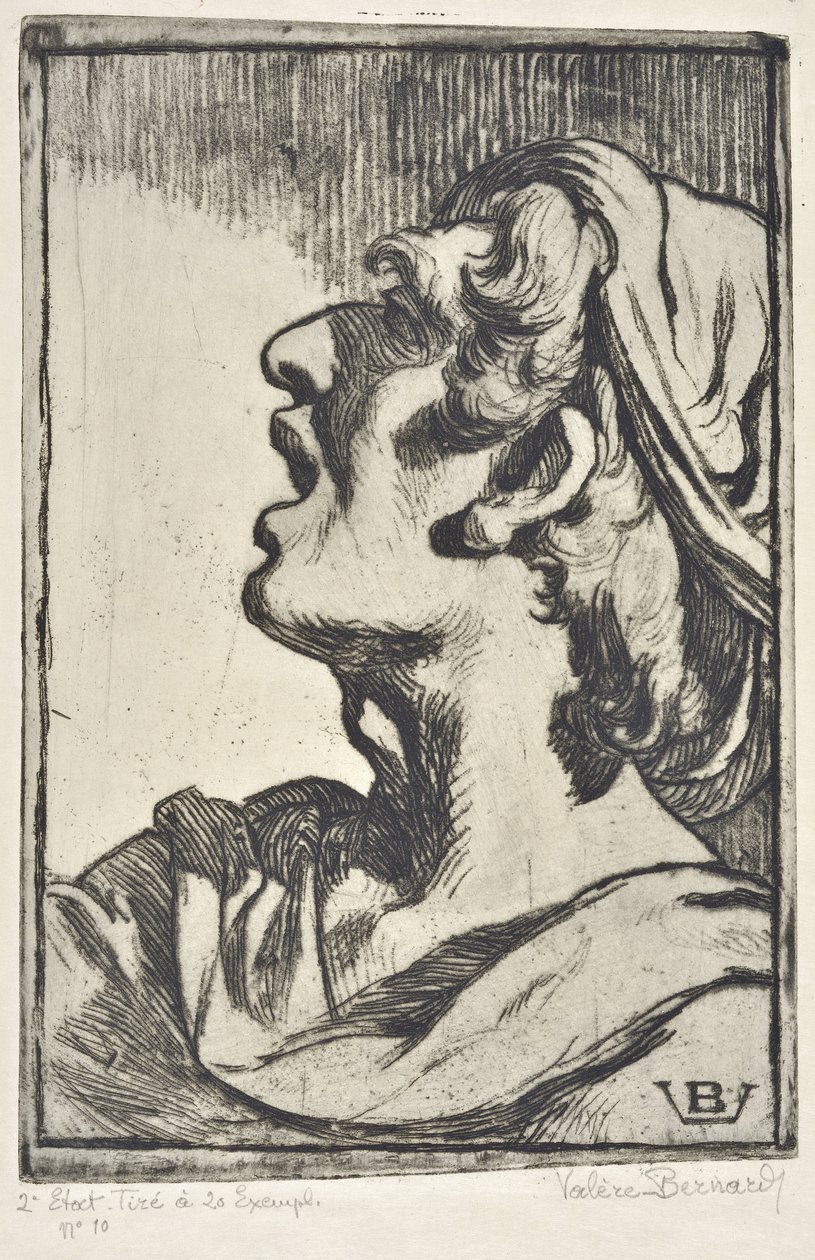 Cabeça do Homem (desenho) de Valère Bernard