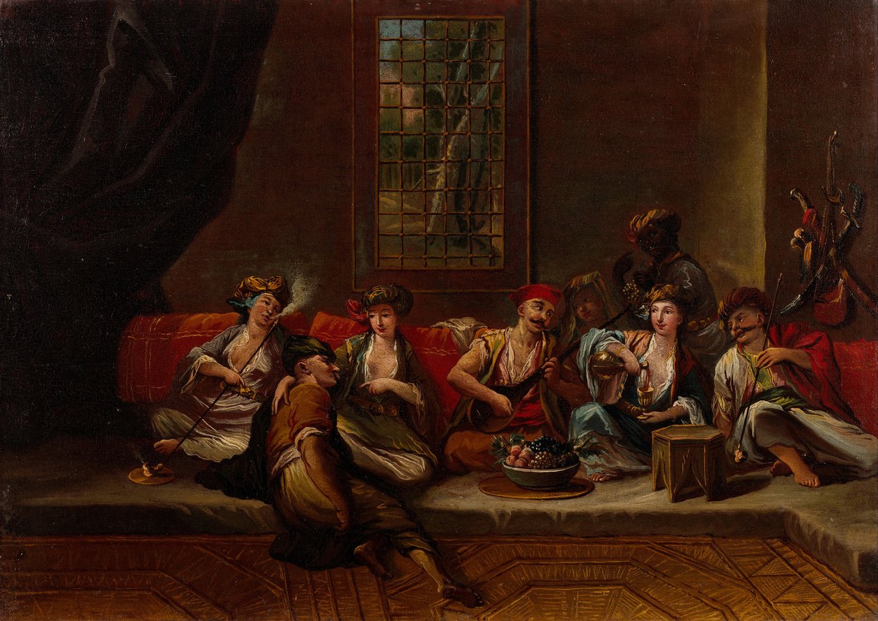 Fuzileiros navais da marinha otomana, década de 1730 de Vanmour