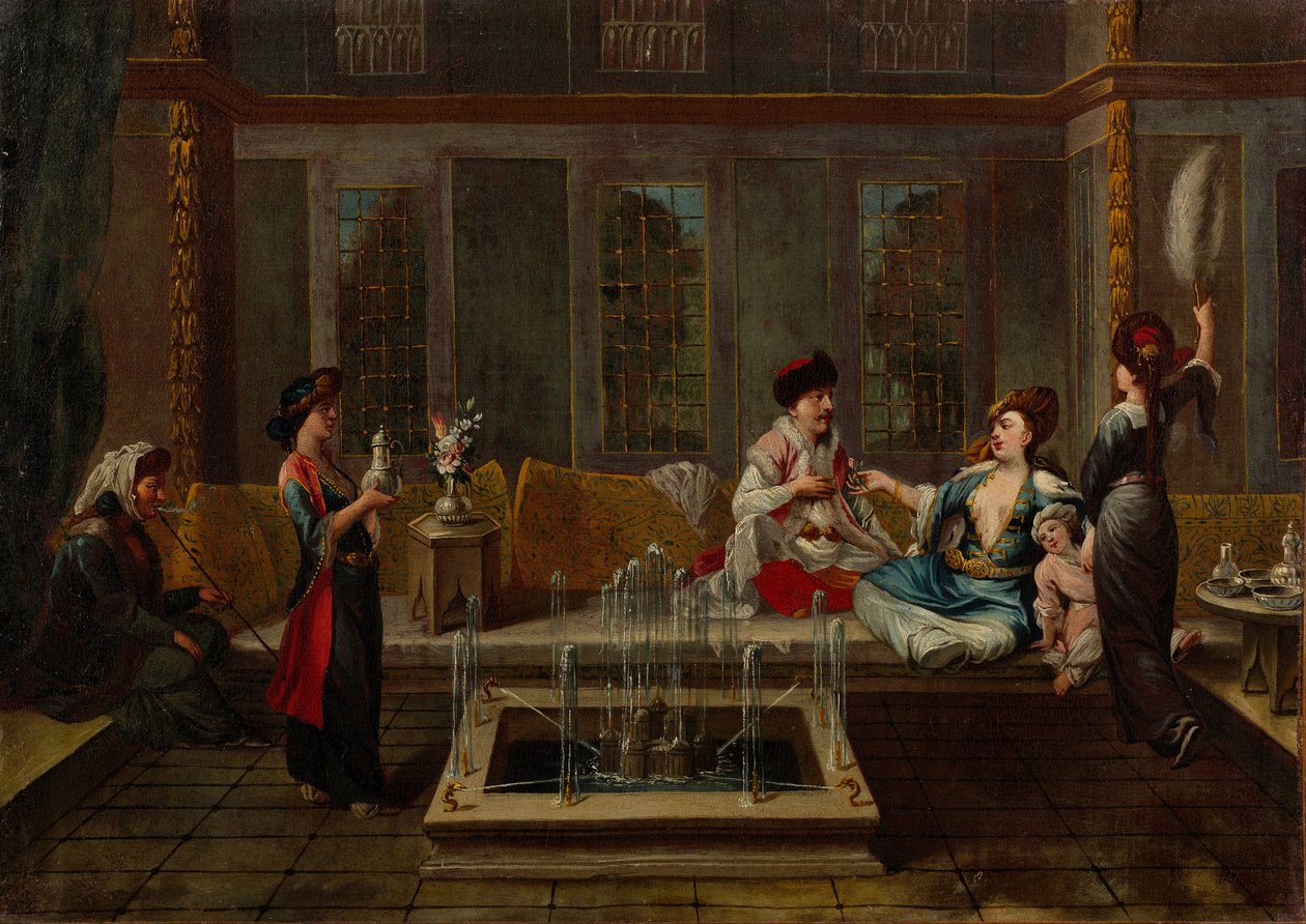 A conversa, década de 1730 de Vanmour