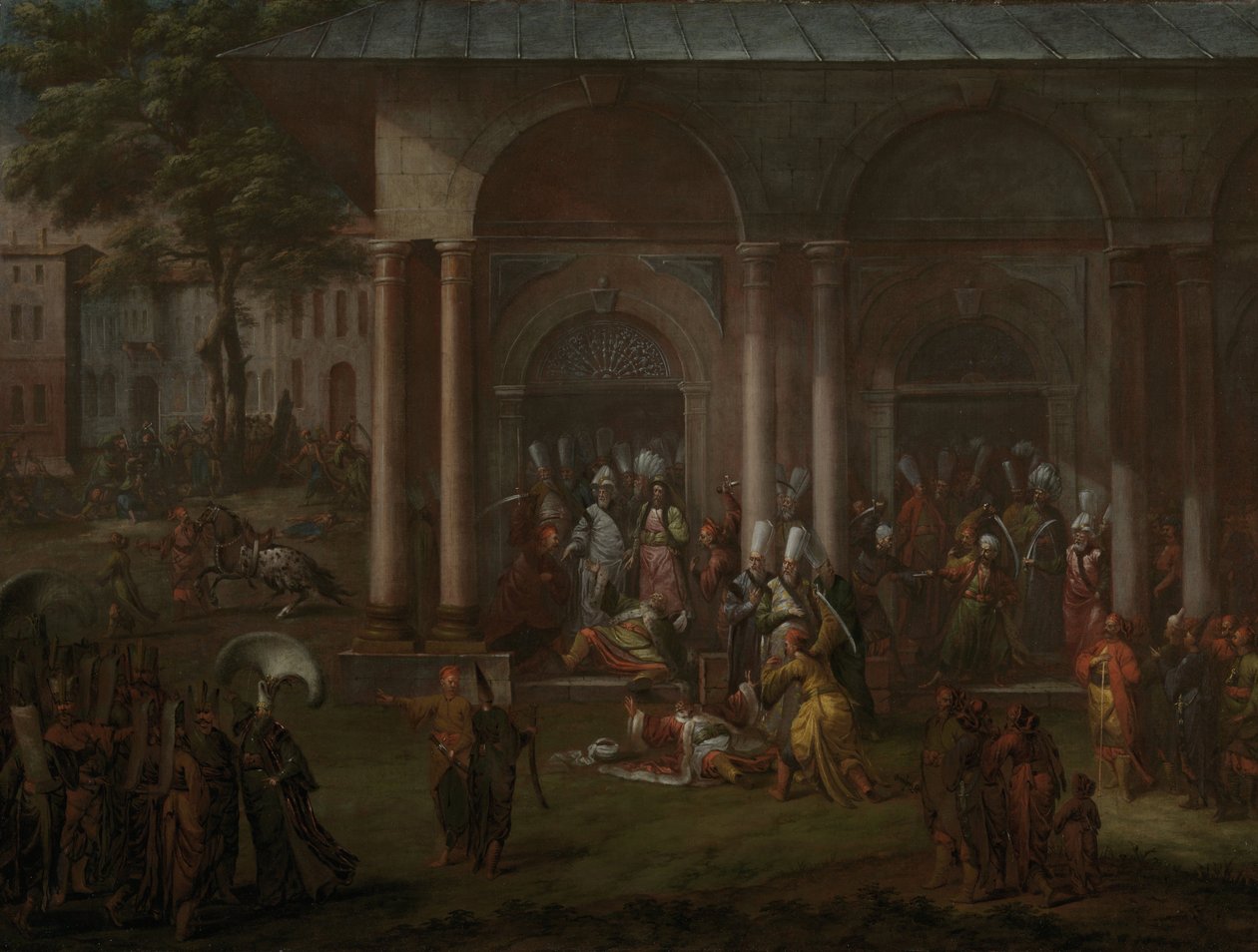 O assassinato de Patrona Halil e seus companheiros rebeldes de Vanmour