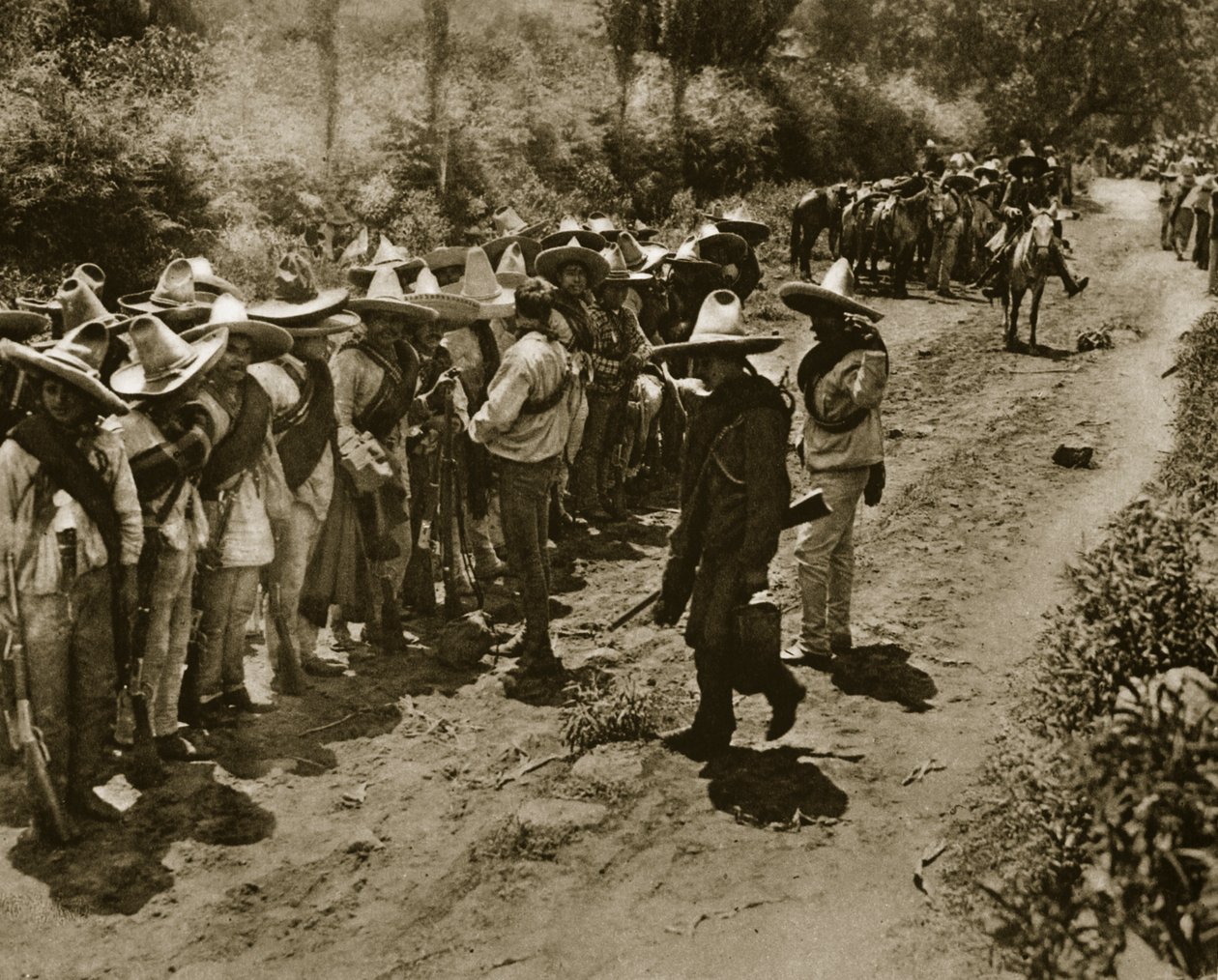 Zapatistas, c.1914 (foto do bw) de Vargas