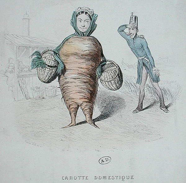 Desenho animado de um Servo como uma Cenoura (cor litho) de Varin Varin