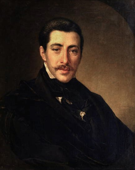 Retrato do Autor Alexander Sukhowo-Kobylin (1817-1903) de Vasili Andreevich Tropinin