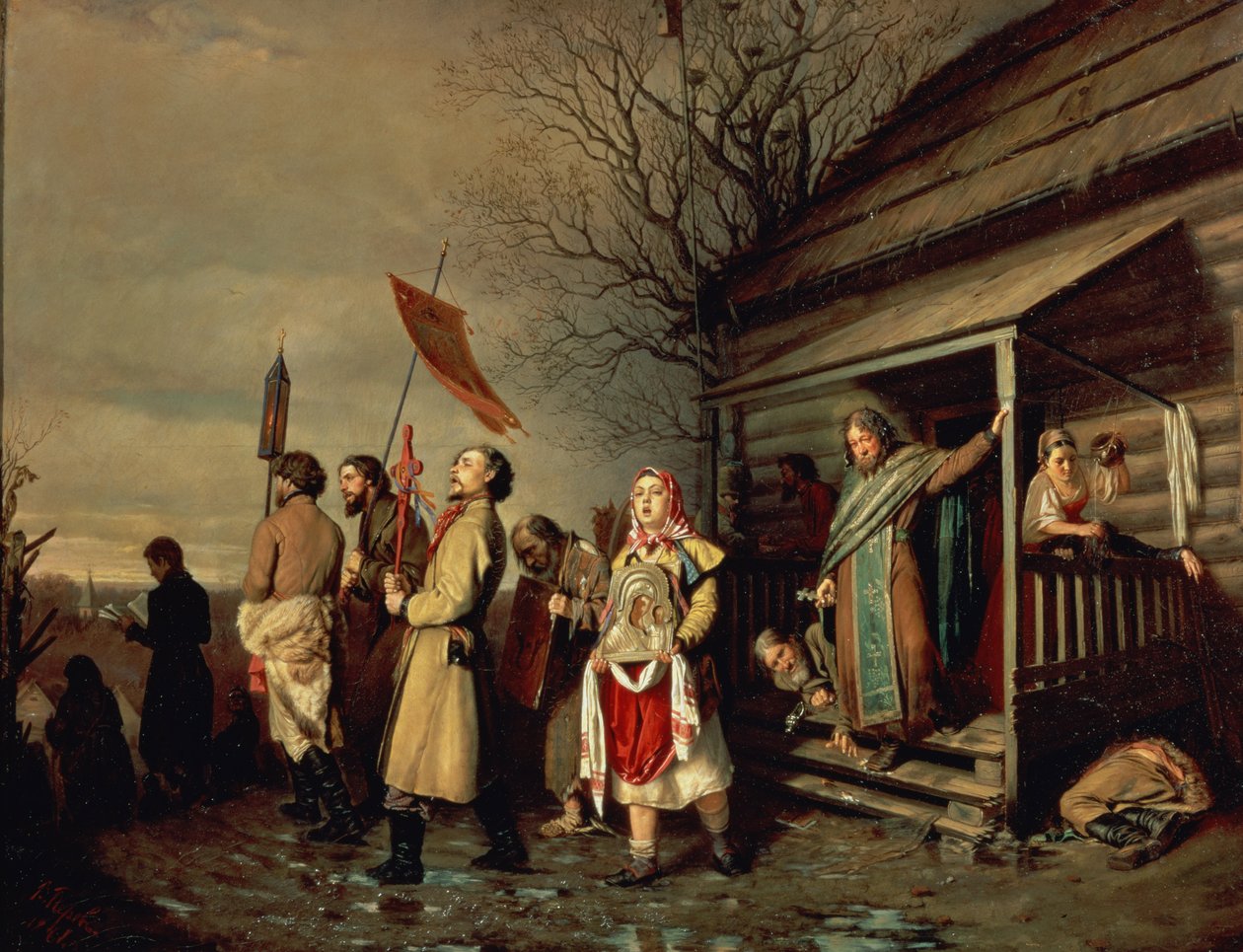Procissão de Páscoa, 1861 de Vasili Grigorevich Perov