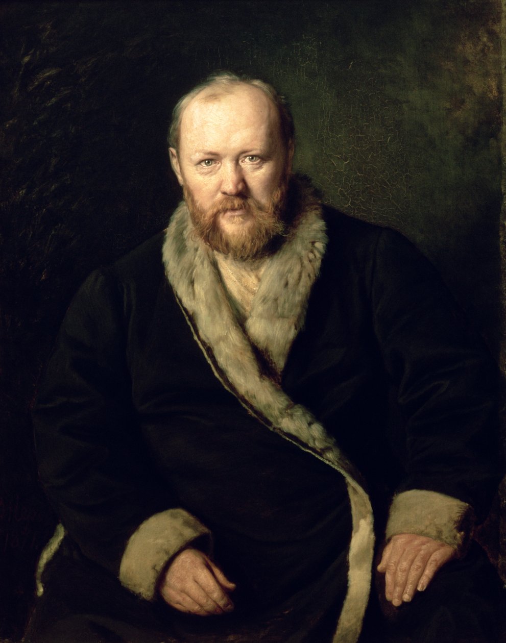 Retrato de Aleksandr Ostrovsky (1823-86) 1871 de Vasili Grigorevich Perov