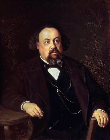 Retrato de Alexey Fiofilaktovich Pisemsky (1821-81), 1862 de Vasili Grigorevich Perov