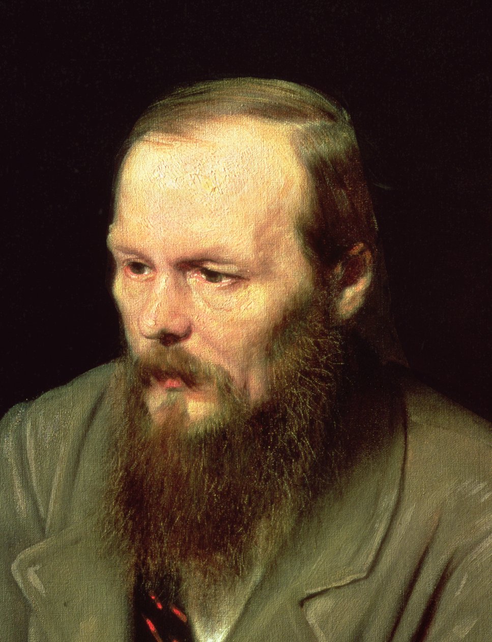 Retrato de Fyodor Dostoyevsky (1821-81) 1872 (detalhe de 67923) de Vasili Grigorevich Perov