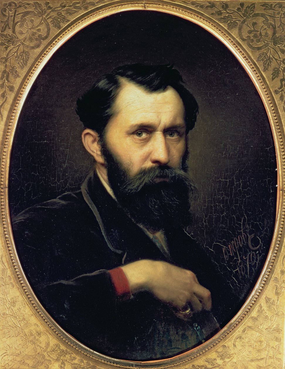 Auto-retrato, 1870 de Vasili Grigorevich Perov