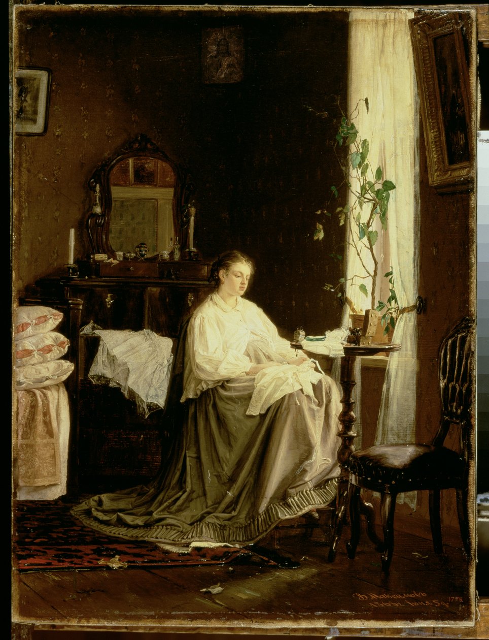 Sonhando com o futuro, 1868 de Vasili Maksimovich Maksimov