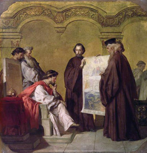 Grão-Duque Vladmir (1847-1909) Recebendo os Embaixadores de Vasili Vasilievich Vereshchagin