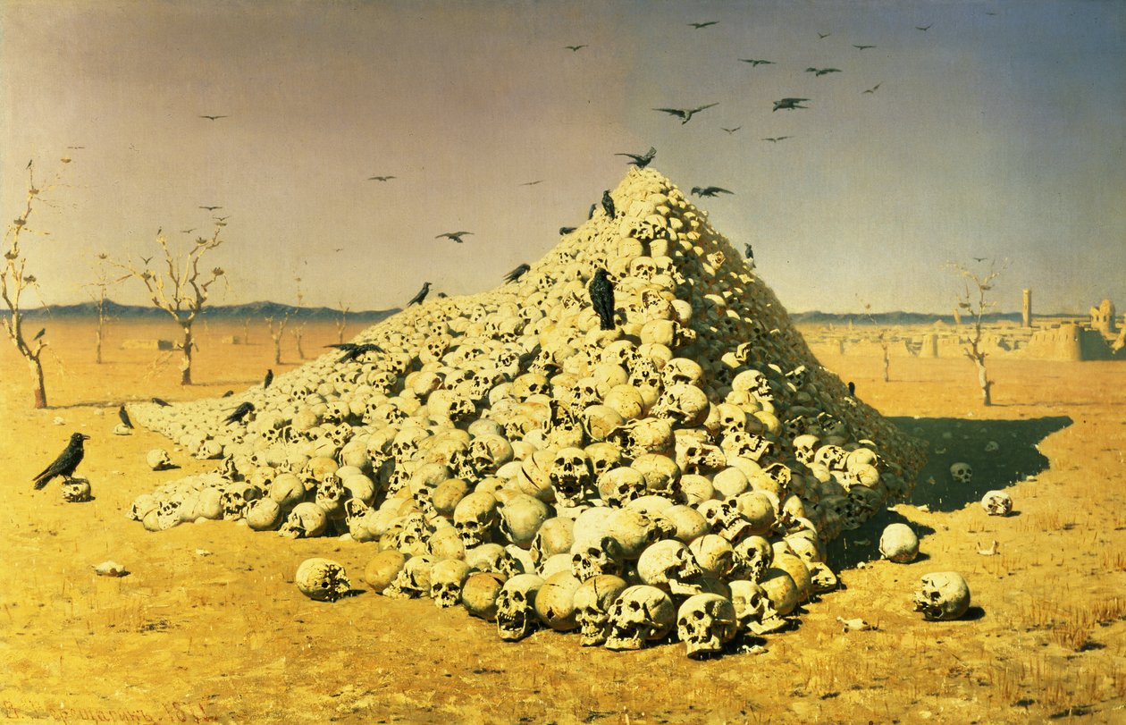 Uma Alegoria da Guerra de 1871, 1871 de Vasili Vasilievich Vereshchagin