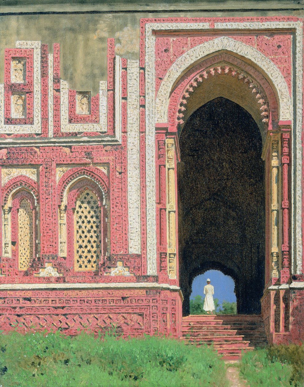Portão perto de Kutub-Minar, Old Delhi, 1875 de Vasili Vasilievich Vereshchagin