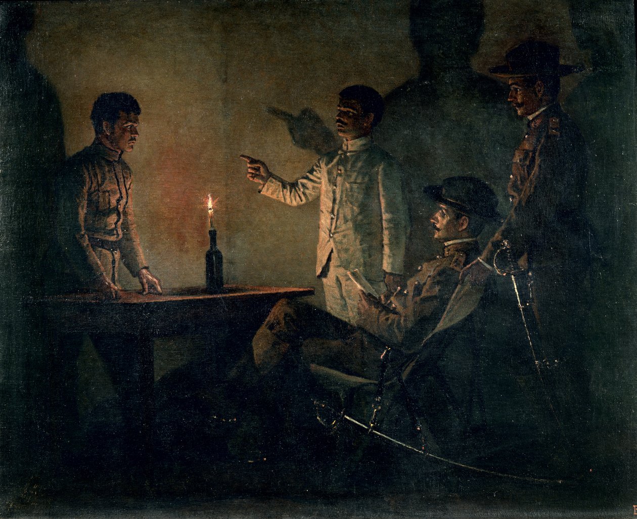 Interrogatório de um desertor de Vasili Vasilievich Vereshchagin