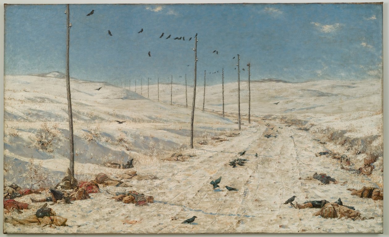 O Caminho dos Prisioneiros de Guerra, c.1878-79 de Vasili Vasilievich Vereshchagin