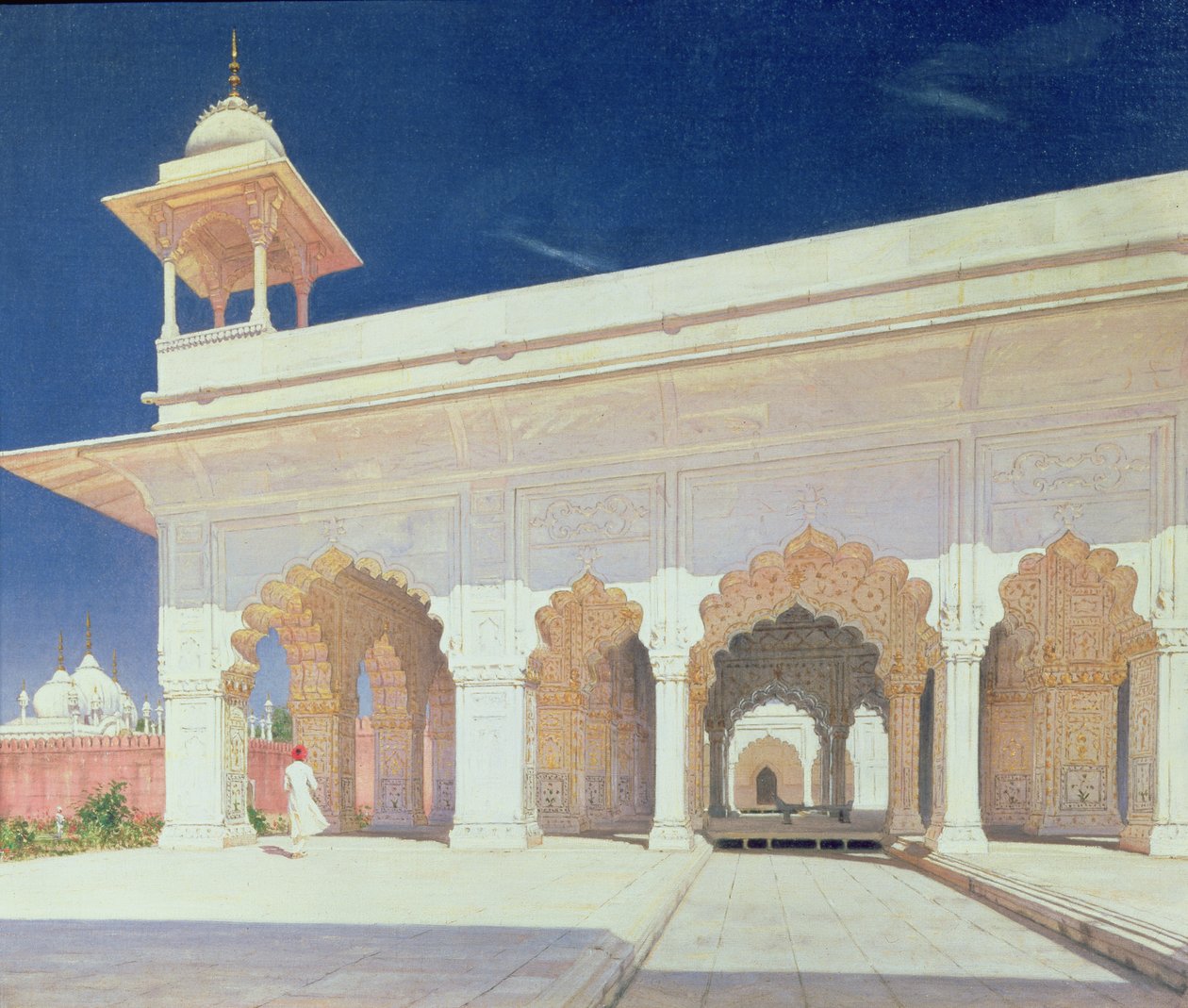 Sala do trono do Forte Shah Jahan em Delhi, 1875 de Vasili Vasilievich Vereshchagin